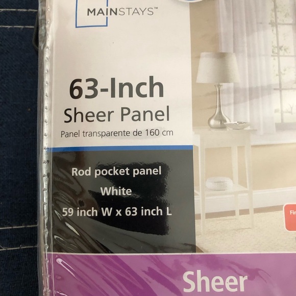 Sheer curtain panels - Picture 2 of 3